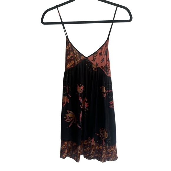 Free People All Mixed Up Tank Top, Black Combo, Size XS - Picture 2 of 9